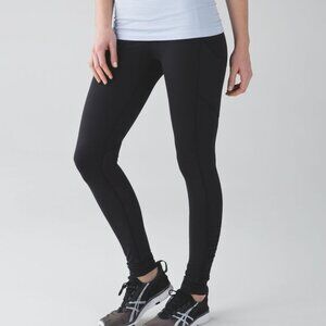 Lululemon Athletica Women's Lululemon Ruched Speed Running Tight IV in Black